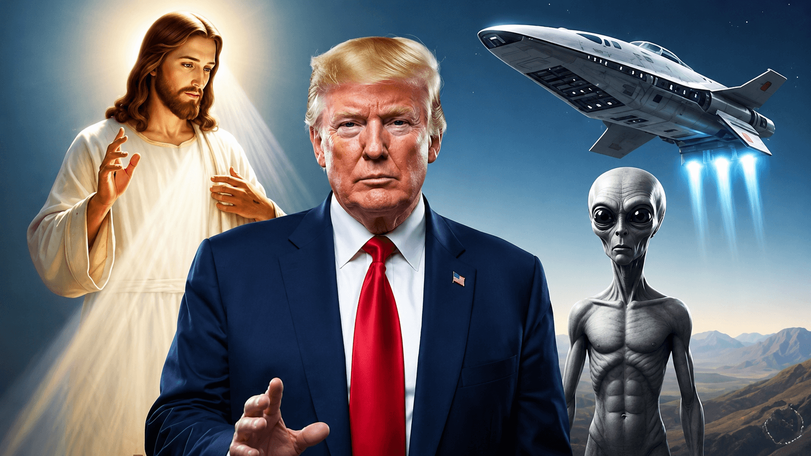 Trumpove spisy o mimozemšťanoch by mohli otriasť kresťanskou vierou